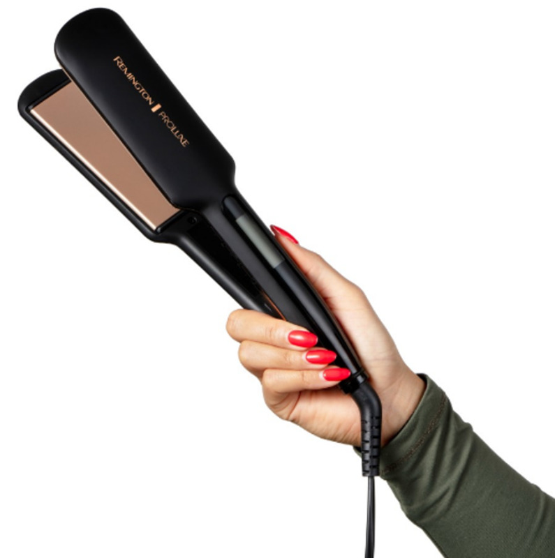 Выпрямитель для волос Remington S9150B PROluxe Midnight Wide Plate Straightener - фото 1