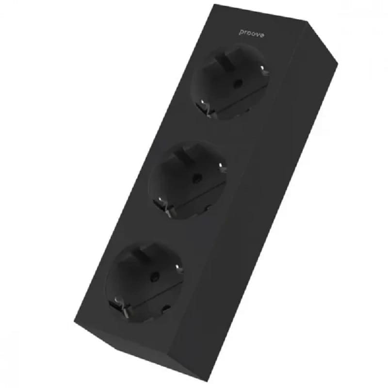 Сетевой фильтр Proove Magnet Strip (3xAC) 1.6m (black) (PSMS25000001)