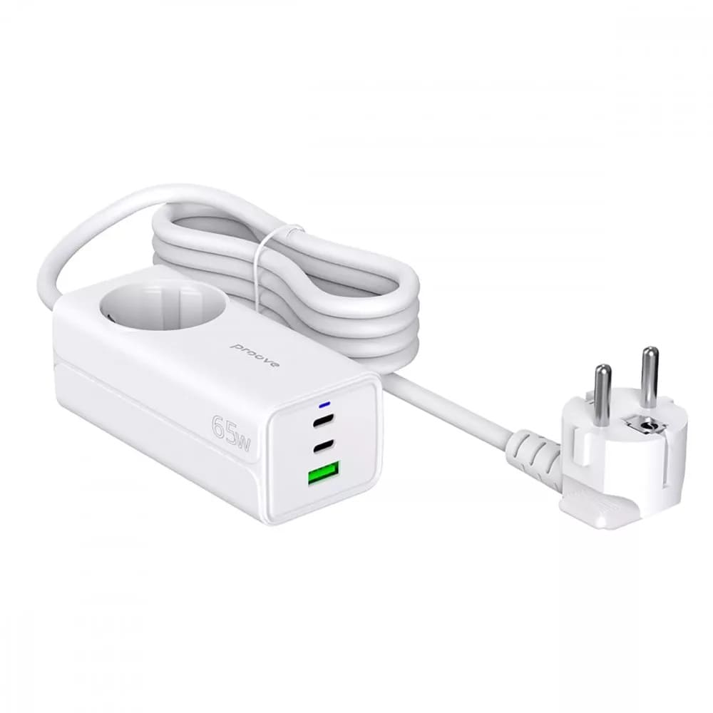 Сетевой фильтр Proove Power Strip PD-02 65W (2 Type-C + 1USB) (PSP165210001) - фото 2