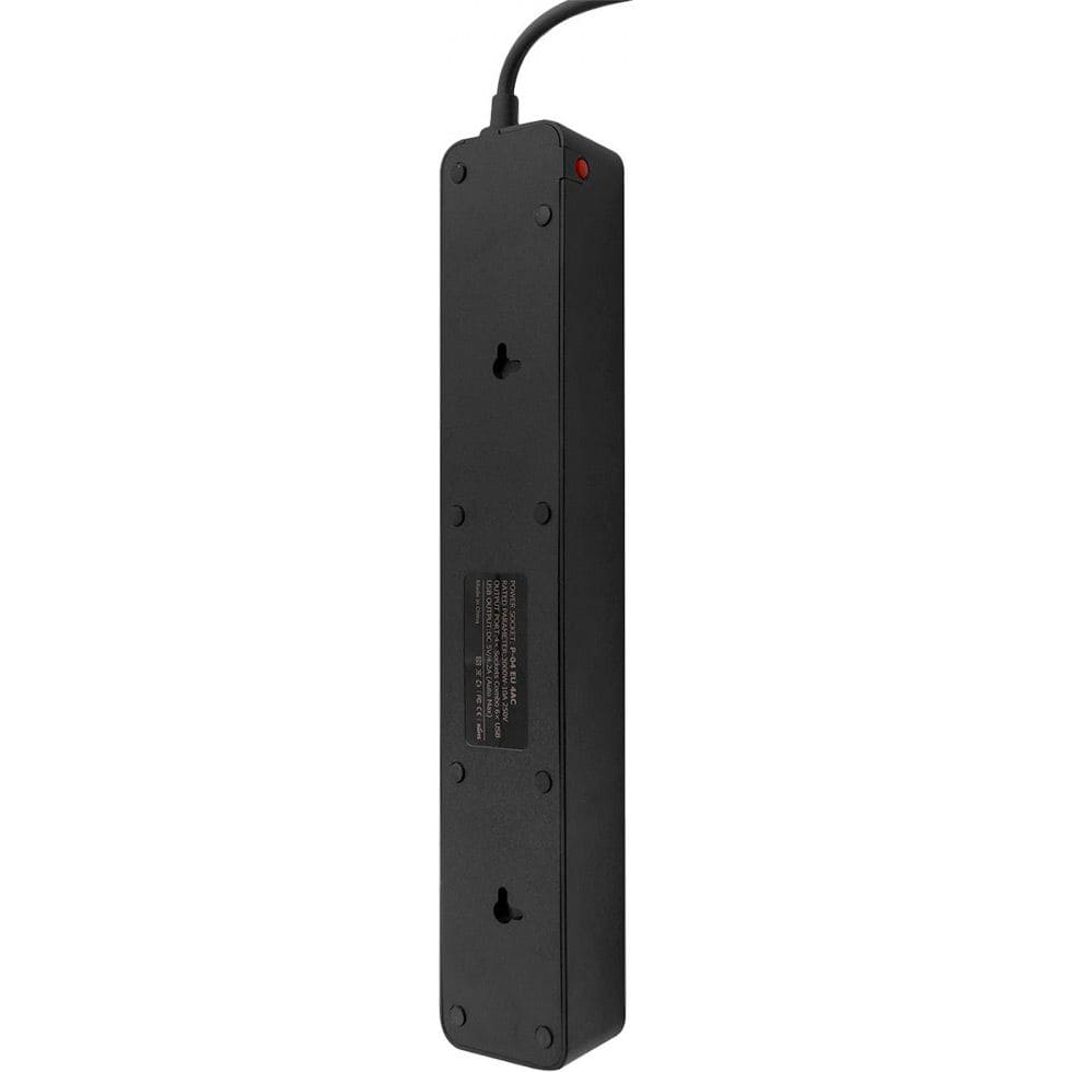 Сетевой фильтр Proove Power Strip P-04 (4 розетки + 4 USB + 2 Type-C) 2М (black) (PSP442420001) - фото 2 Сетевой фильтр Proove Power Strip P-04 (4 розетки + 4 USB + 2 Type-C) 2М (black) (PSP442420001) - фото 2