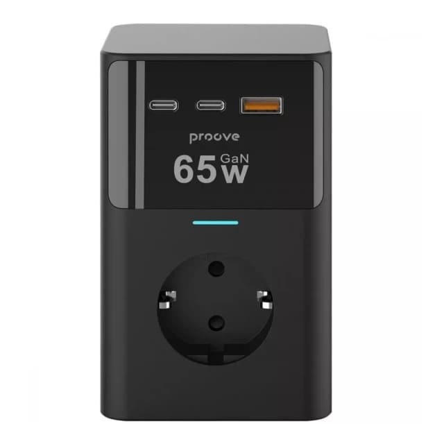 Сетевой фильтр Proove Power Cube 65W (3xAC + 2xType-C + 1xUSB) 1.5m (black) (PSPC36801201) - фото 1 Сетевой фильтр Proove Power Cube 65W (3xAC + 2xType-C + 1xUSB) 1.5m (black) (PSPC36801201) - фото 1