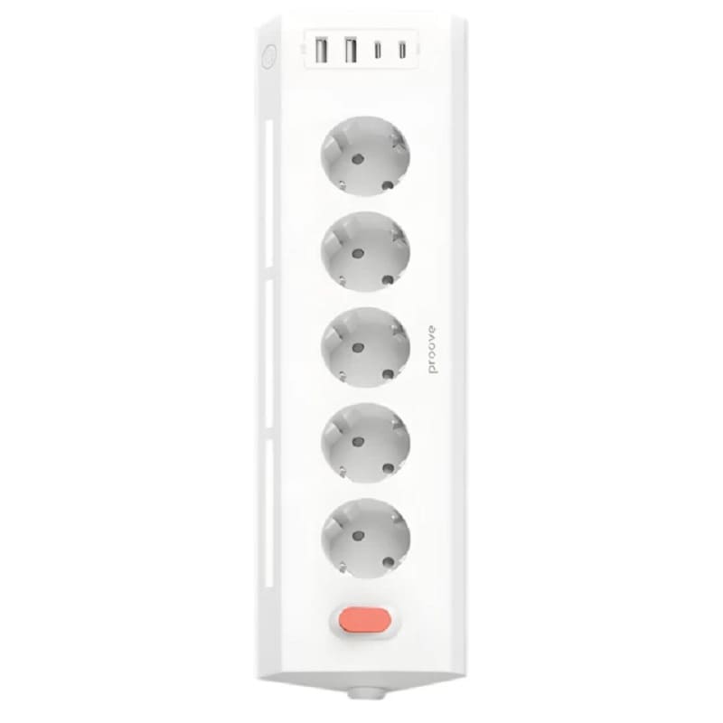 Сетевой фильтр Proove Prism Socket (5xAC + 2xType-C + 2xUSB) 1.6m (white) (PSPS25002202)