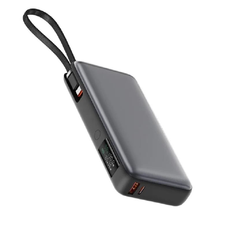 Зовнішній акумулятор Power Bank Acefast M22 20000mAh 130W PD QC3.0 USB-A+USB-C cable Black (6974316283904)