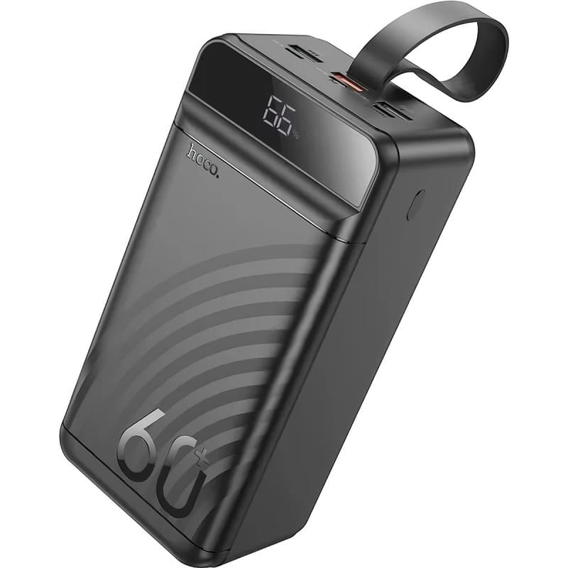 Внешний аккумулятор (павербанк) Hoco J123C Element 22.5W+PD20W 60000 mAh (Black)