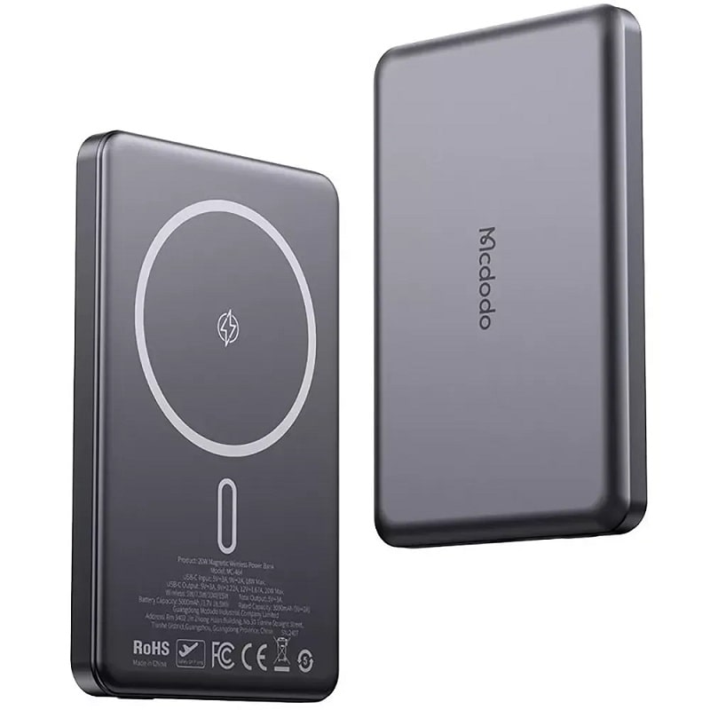 Магнитный павербанк Mcdodo [MC-3951] Magnetic Wireless Charger 5000mAh 15W (Black)