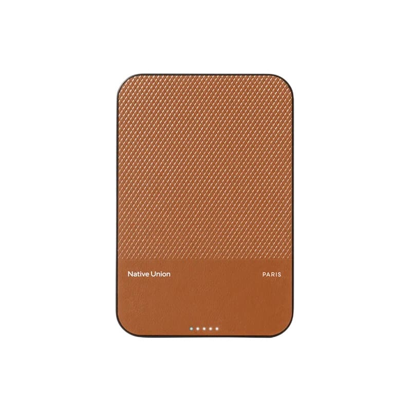 Зовнішній акумулятор (павербанк) Native Union (Re) Classic Magnetic Power Bank Qi2 5 000mAh Tan (PB-5KMS-TAN-Q2)