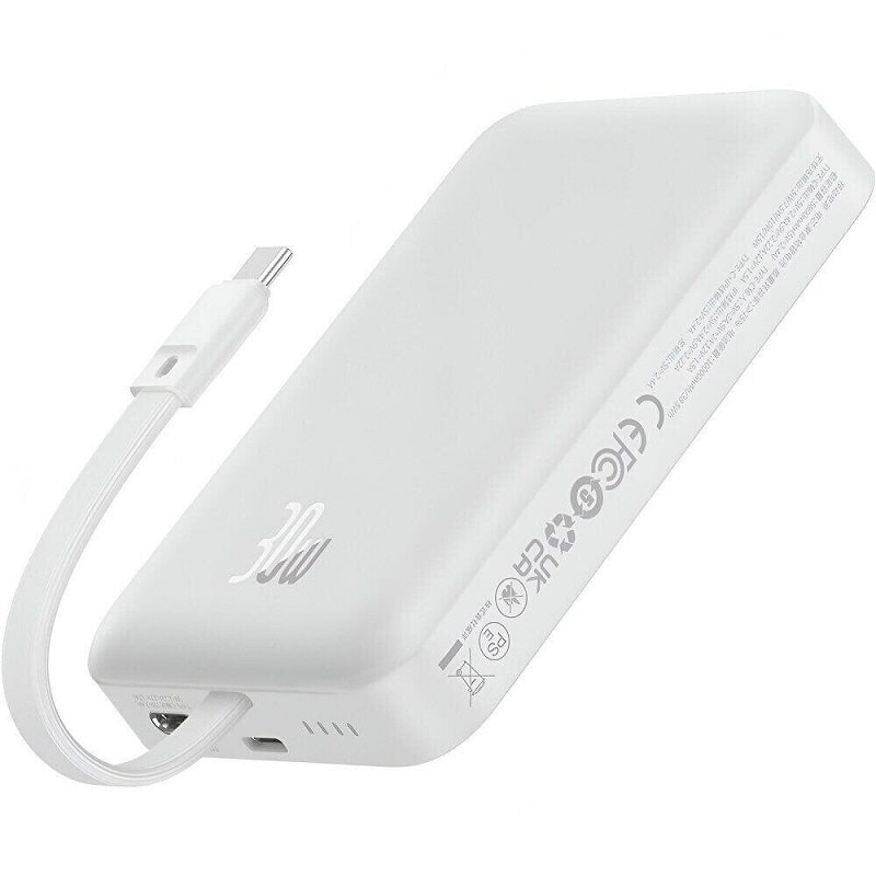 Портативна батарея Baseus Magnetic Mini 30W 10000mAh (white) (P1002210B223-00)