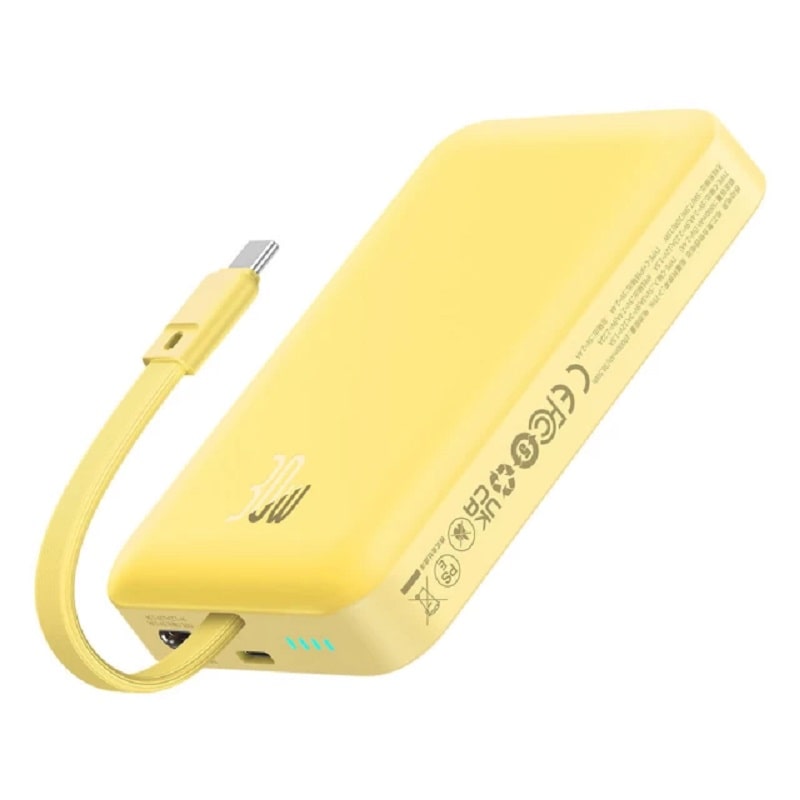 Портативная батарея Baseus Magnetic Mini 30W 10000mAh (yellow) (P1002210BY23-00)