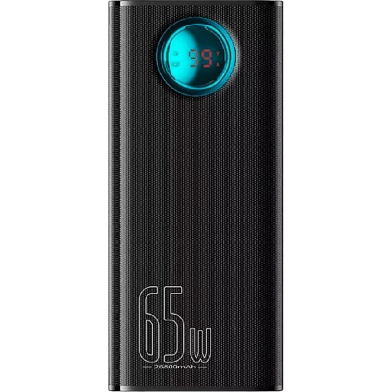 Зовнішній акумулятор (павербанк) Baseus Amblight Digital Display Fast Charge Power Bank 26800mAh 65W Cluster Black (P10022402113-00)
