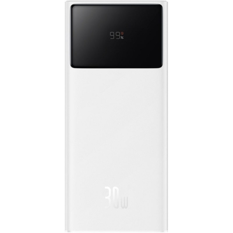Внешний аккумулятор (павербанк) Baseus Star Lord Digital Display 30000mAh 30W White (P10022905213-00)