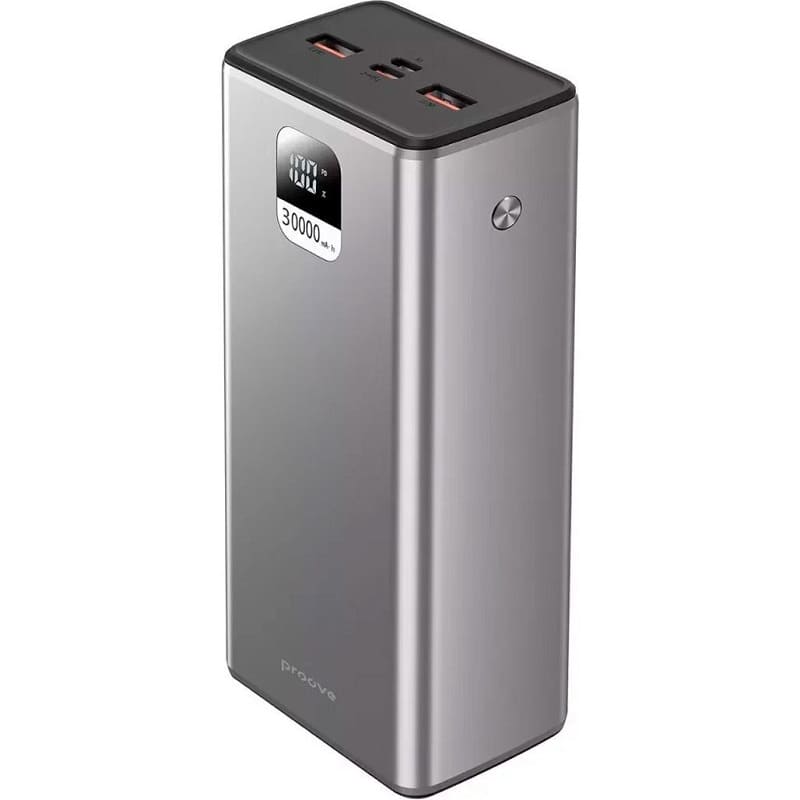 Внешний аккумулятор (павербанк) Proove Guardian 22.5W 30000mAh (metal gray) (PBG322210004)