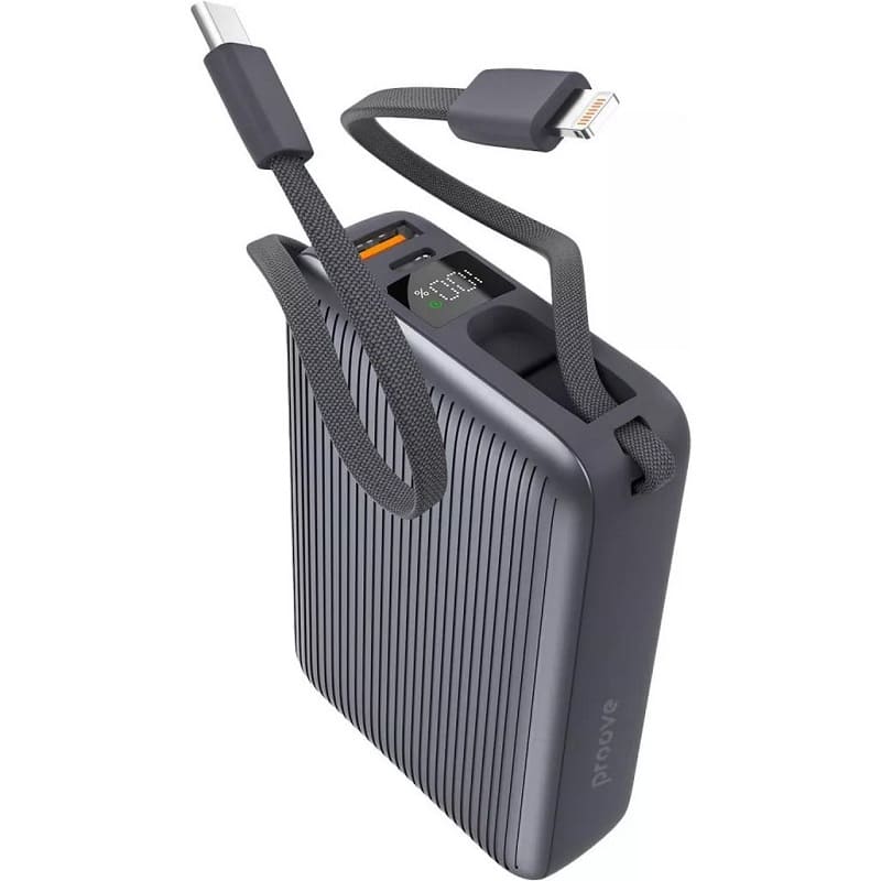 Зовнішній акумулятор (павербанк) Proove Moon Rock 22.5W 20000mAh (gray) (PBM222012105)