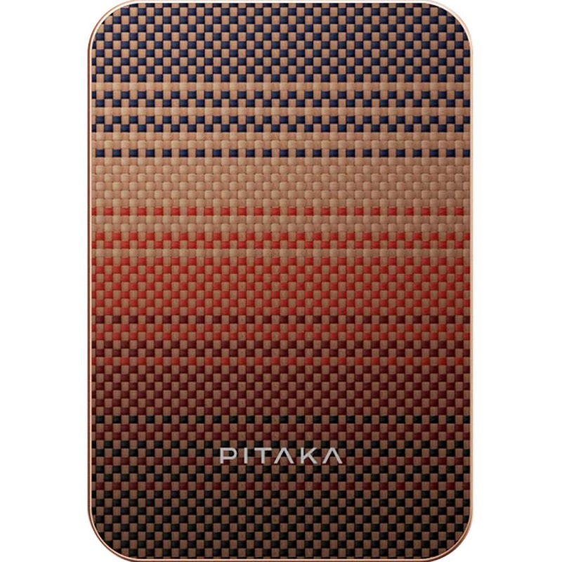 Внешний аккумулятор (павербанк) Pitaka Aramid Fiber Magnetic Power Bank Qi2 5 000mAh Sunset (PBQ2402)
