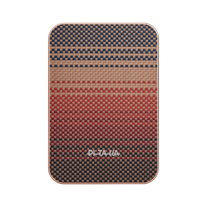 Внешний аккумулятор (павербанк) Pitaka Aramid Fiber Magnetic Power Bank Qi2 10 000mAh Sunset (PBQ2502)