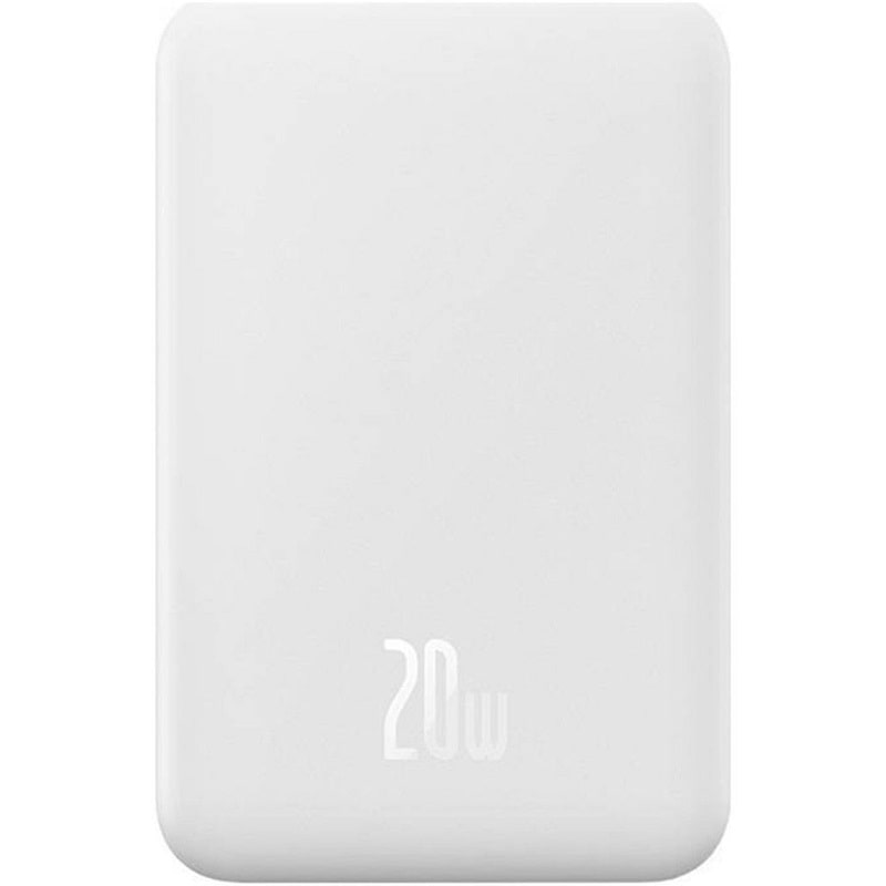 Внешний аккумулятор (павербанк) Baseus Magnetic Mini Wireless Fast Charge Power Bank 20000mAh 20W White (PPCX150002)