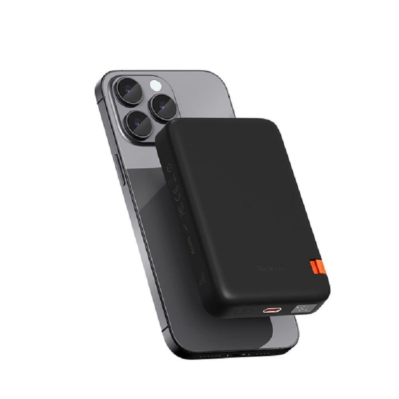 Магнитный беспроводной павербанк Mcdodo MC-5100 Fast Wireless Charger with Built-in Bracket Magnetic 10000mAh 20W Black