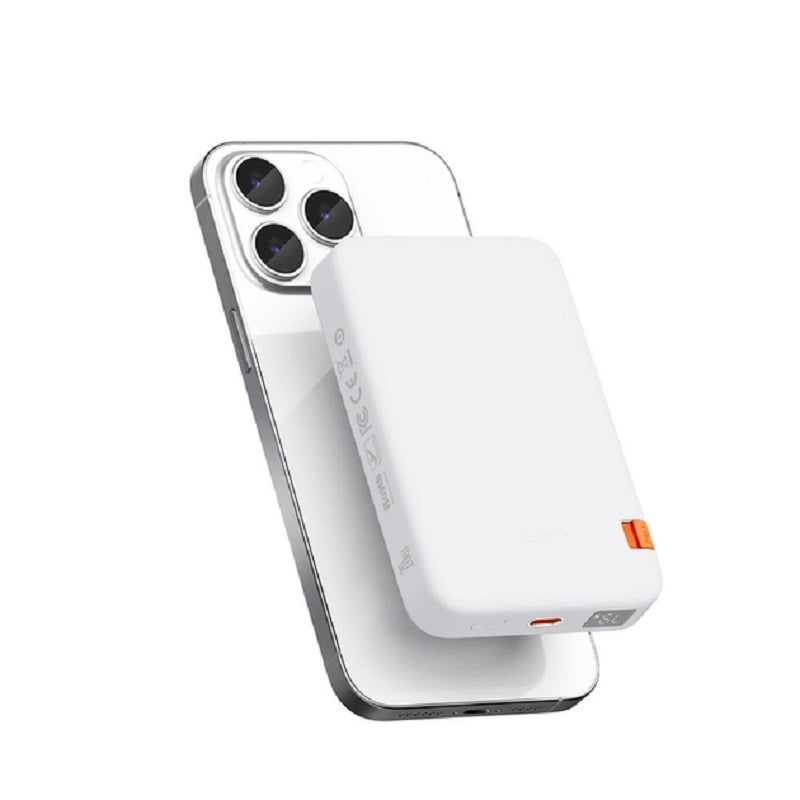 Магнитный беспроводной павербанк Mcdodo MC-5100 Fast Wireless Charger with Built-in Bracket Magnetic 10000mAh 20W White