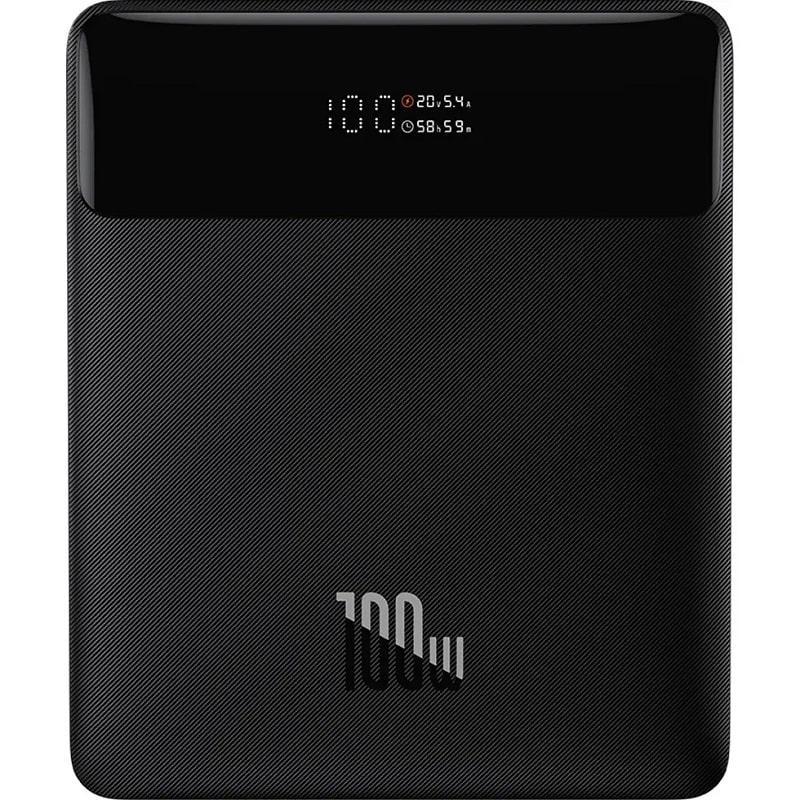 Зовнішній акумулятор (павербанк) Baseus Blade Power Digital Display Fast Charging Power Bank HD Edition 20000mAh 100W Black (PPBL000301)