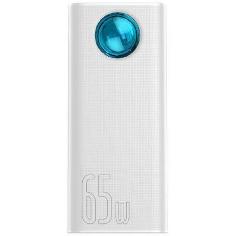 Внешний аккумулятор (павербанк) Baseus Amblight Digital Display Fast Charge Power Bank 30000mAh 65W White (PPLG000102)
