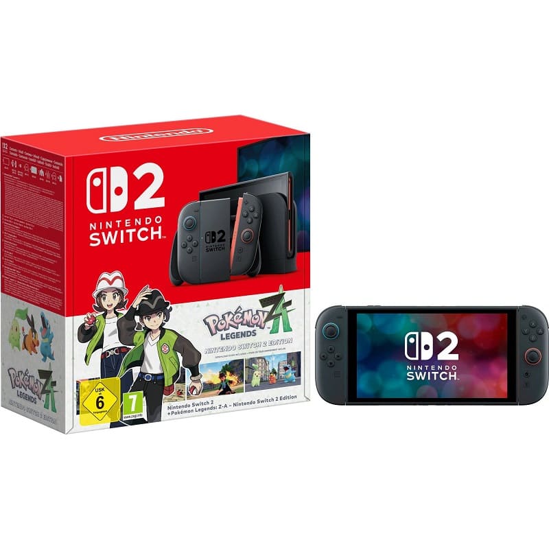 Портативная игровая приставка Nintendo Switch 2 + Pokémon Legends: Z-A – Nintendo Switch 2 Edition Bundle (00045496885533)