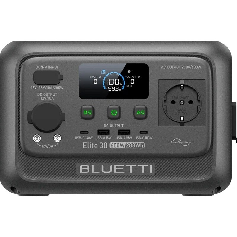 Зарядная станция BLUETTI Elite 30 V2 600W 288Wh (P-EL30V2-EU-GY-BL-010)