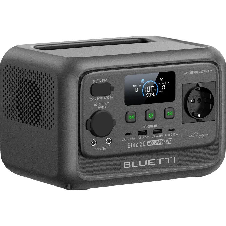 Зарядная станция BLUETTI Elite 30 V2 600W 288Wh (P-EL30V2-EU-GY-BL-010) - фото 1 Зарядная станция BLUETTI Elite 30 V2 600W 288Wh (P-EL30V2-EU-GY-BL-010) - фото 1