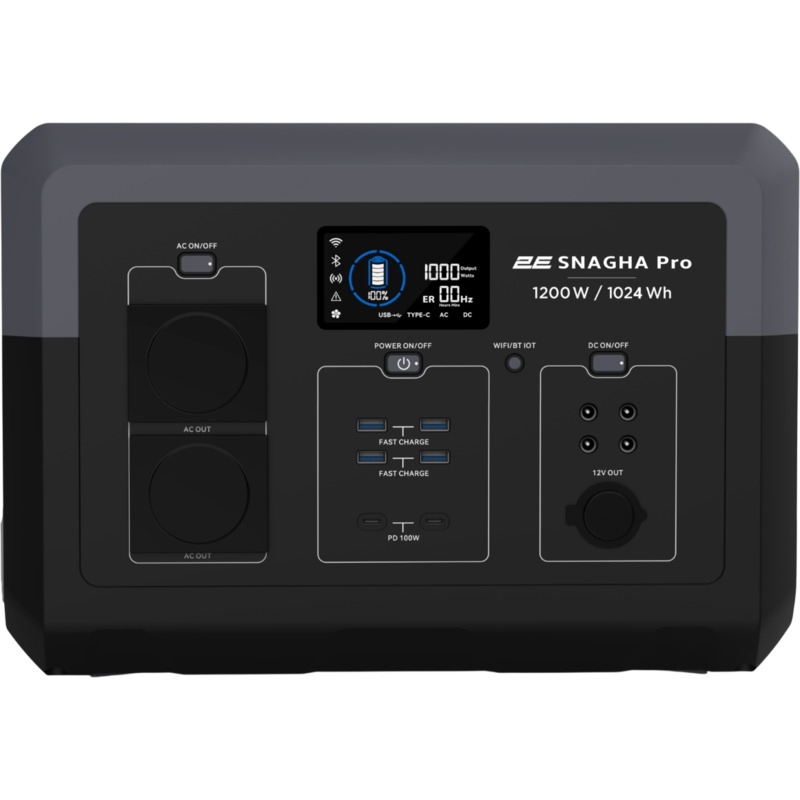 Портативная зарядная станция 2Е Snagha PRO 1200W, 1024Wh (2E-PPS1210-PRO)