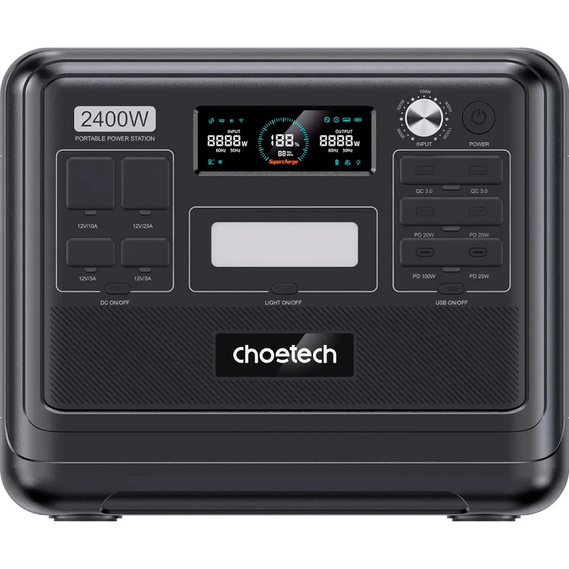 Зарядная станция Choetech BS008-BQB 2400W 2048Wh (BS008-BQB)