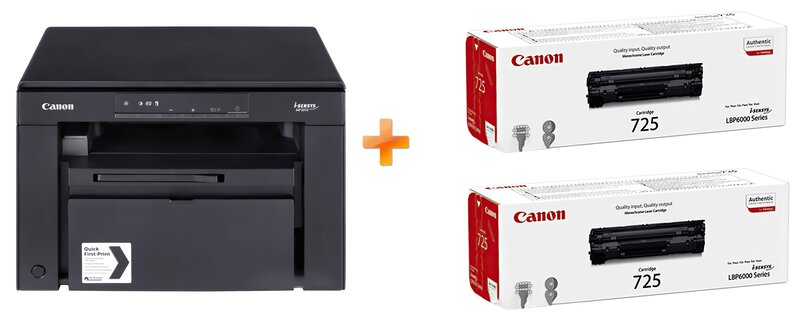 БФП Canon i-SENSYS MF3010 + CANON 725 2pcs (5252B034) - фото 1 БФП Canon i-SENSYS MF3010 + CANON 725 2pcs (5252B034) - фото 1