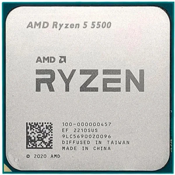 Процесор AMD Ryzen 5 5500 (6C/12T, 3.6-4.2GHz,16MB,65W,AM4) Tray (100-000000457)