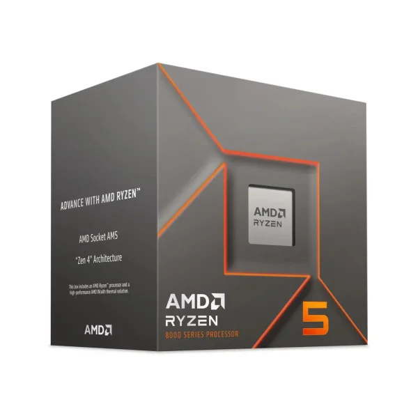 Процесор AMD Ryzen 5 8400F (6C/12T, 4.2-4.7GHz,16MB,65W,AM5) Tray (100-000001591) - фото 1