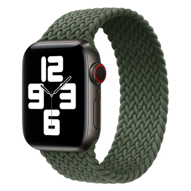 Ремінець  Watch Solo Loop Silicone Braided 42/44 Green (M)