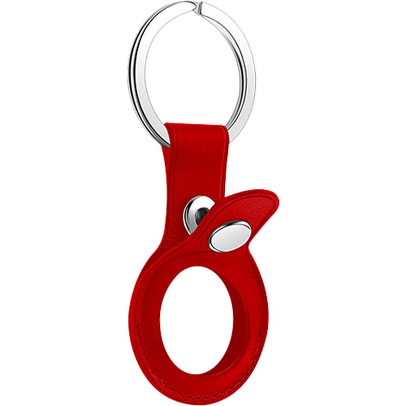 AirTag Leather Key Ring, (PRODUCT) RED - фото 1