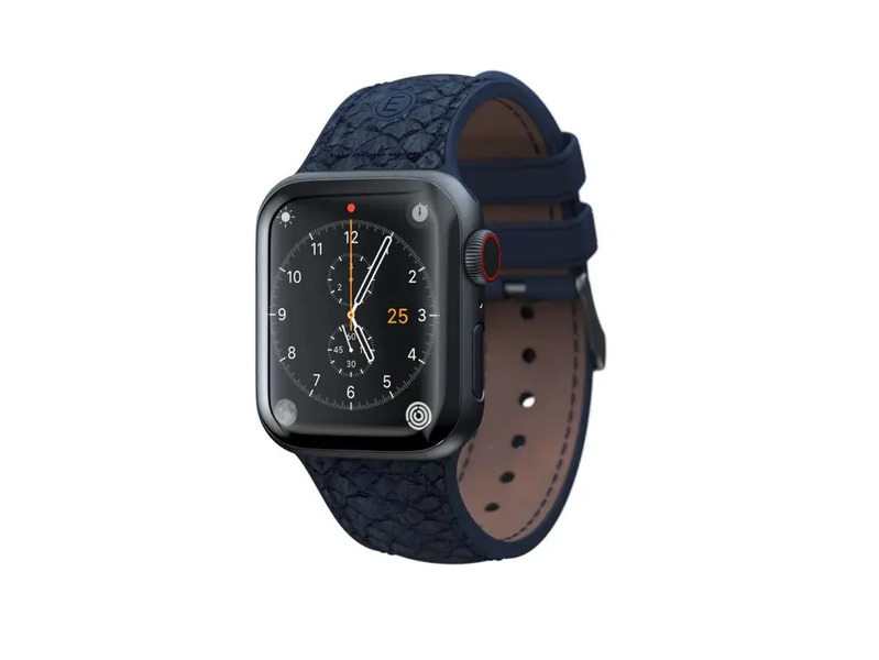 Ремінець Njord Salmon Leather Strap Petrol for Apple Watch 41mm/40mm (SL14111)
