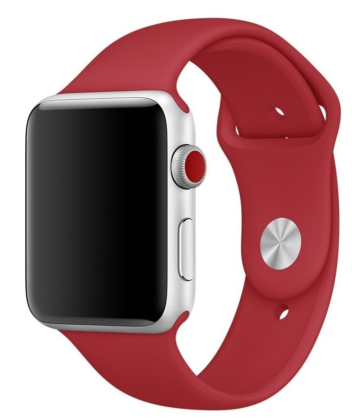 Ремешок Silicone Sport Band (38/40/41 mm, Dark Red, S)