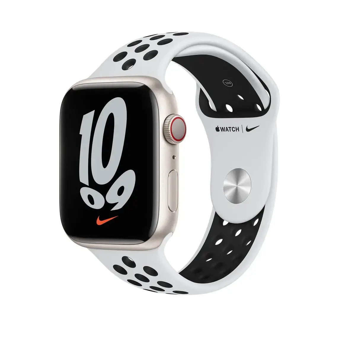 Ремінець Apple Nike Sport Band Pure Platinum/Black для Apple Watch 41/40/38 mm (ML843) - фото 1 Ремінець Apple Nike Sport Band Pure Platinum/Black для Apple Watch 41/40/38 mm (ML843) - фото 1