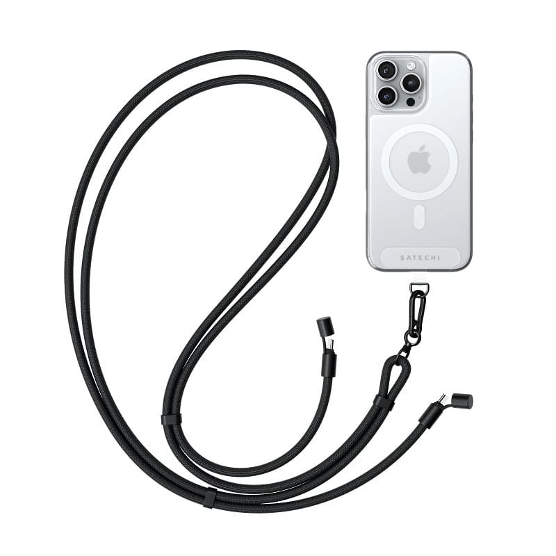 Ремешок-кабель Satechi OntheGo USB-C Lanyard 60W Cable Black (1.5 m) (ST-LOTGLK)