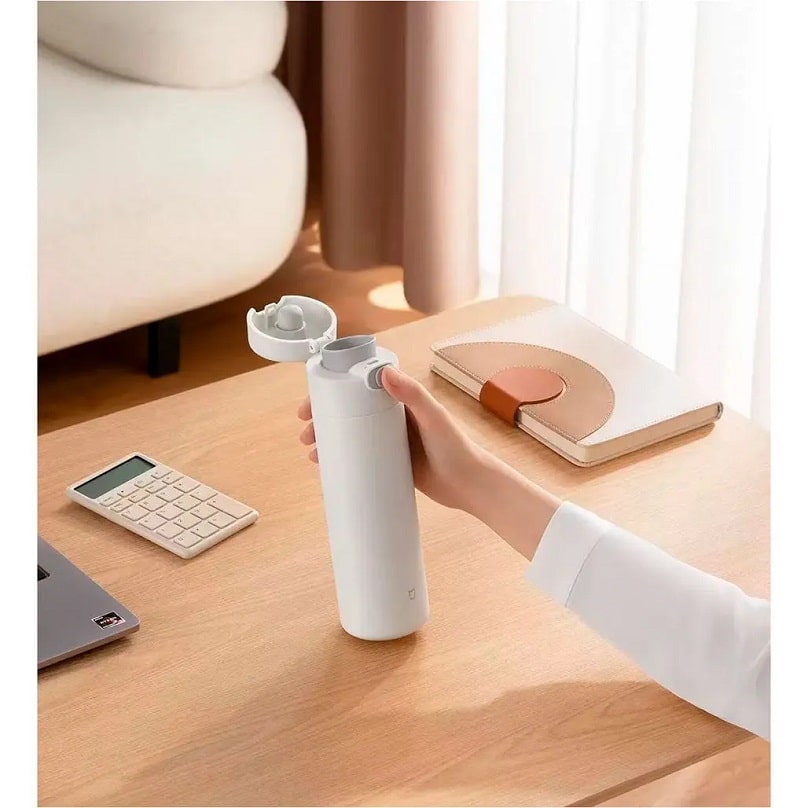 Термос Xiaomi Termo Mijia Flip Version2, 480ml White / MJTGB01PL - фото 1