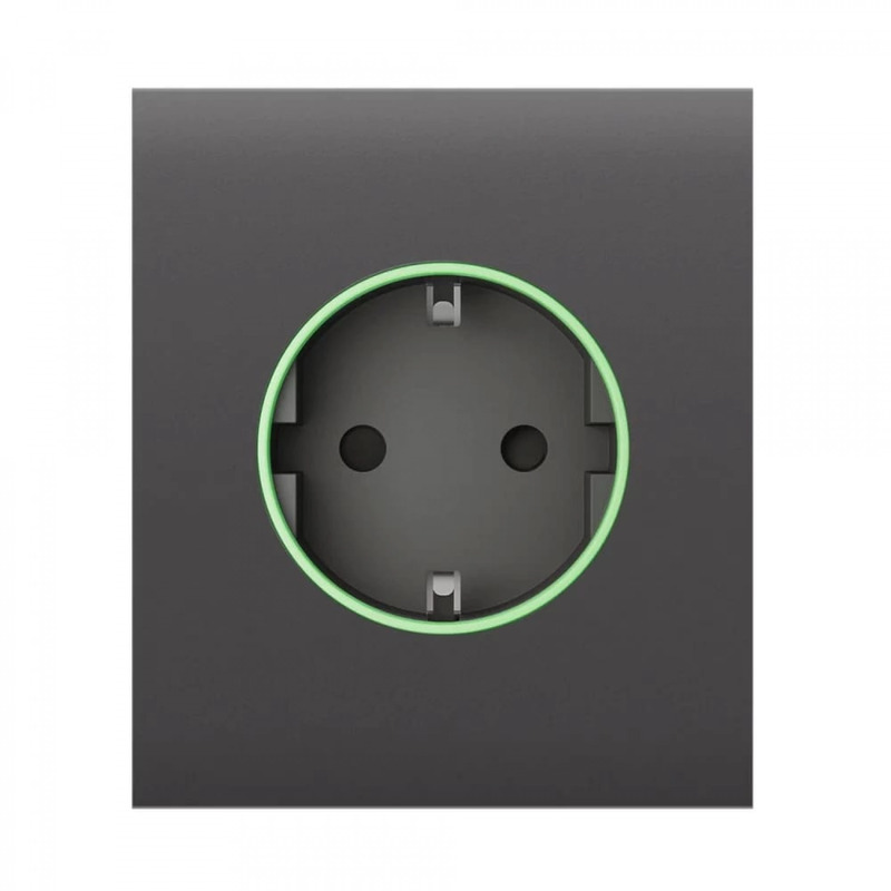 Центральная панель умной розетки Ajax CenterCover (smart) [type F] (59972.162.GR) grey