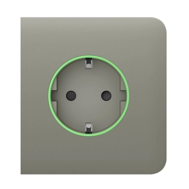 Бічна панель для вбудованої розетки Ajax SideCover (smart) [type F] (59998.163.OL) olive