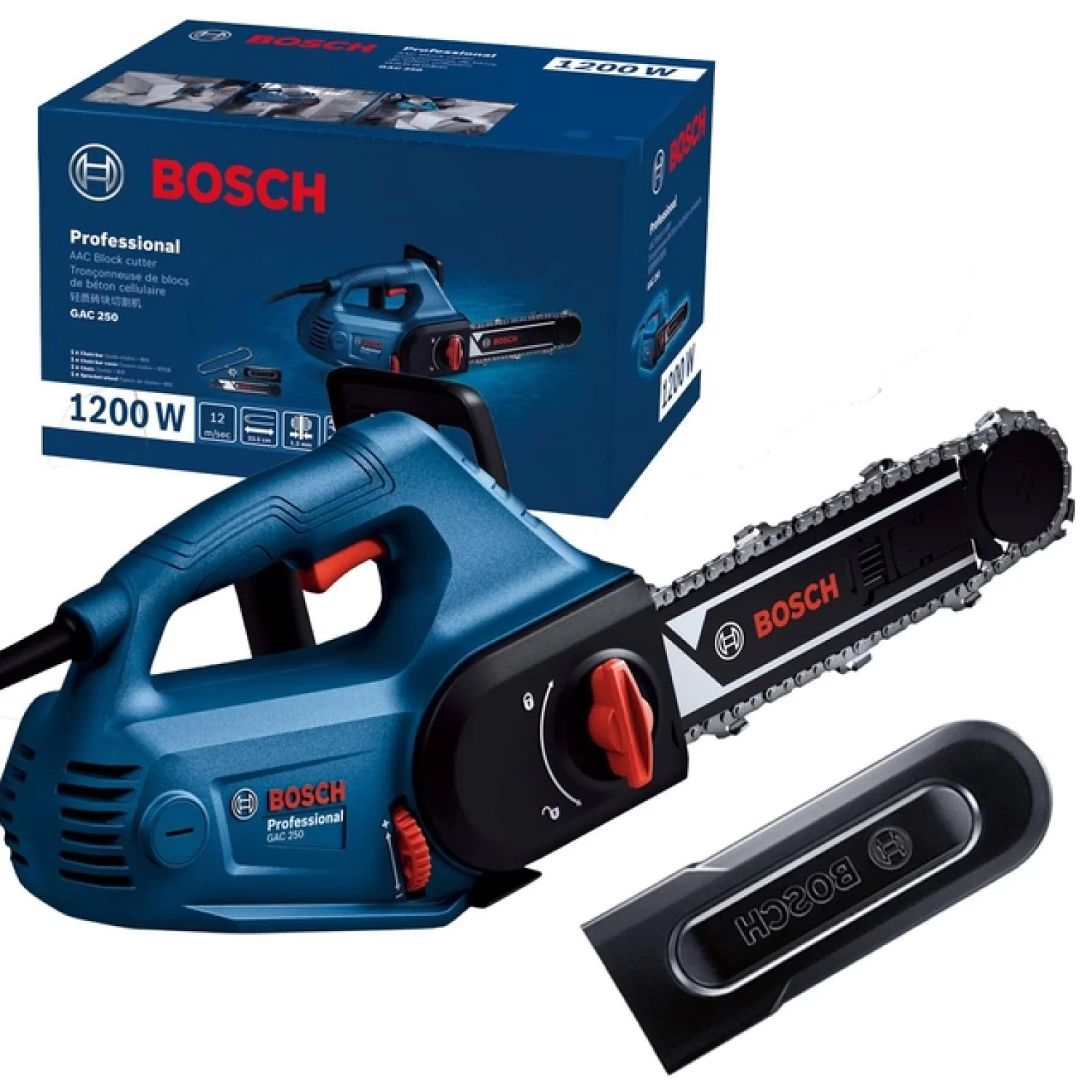Пила цепная электр. BOSCH 1200 Вт GAC 250 по газобетону (06012B6020)