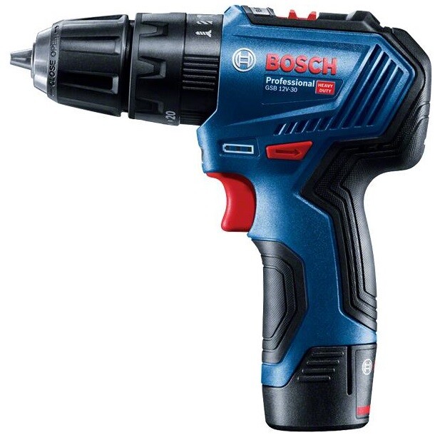 Шуруповерт акум. ударный BOSCH 12В GSB 12V-30 2х2Ah (06019G9100)