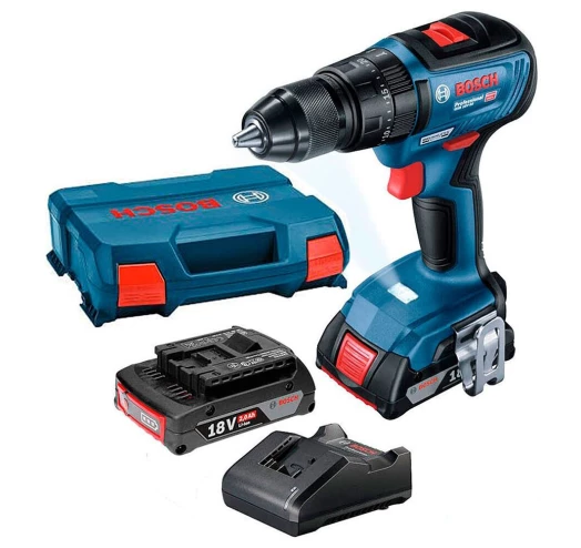 Шуруповерт акум. ударный BOSCH 18В GSB 18V-50 2х2Ah (06019H5100)