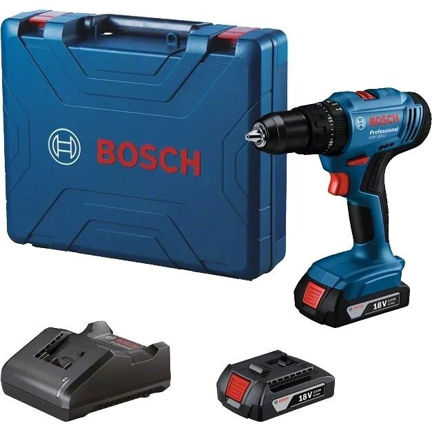 Шурупокрут акум. ударний BOSCH 18В GSB 183-LI 2х2Ah (06019K9100)