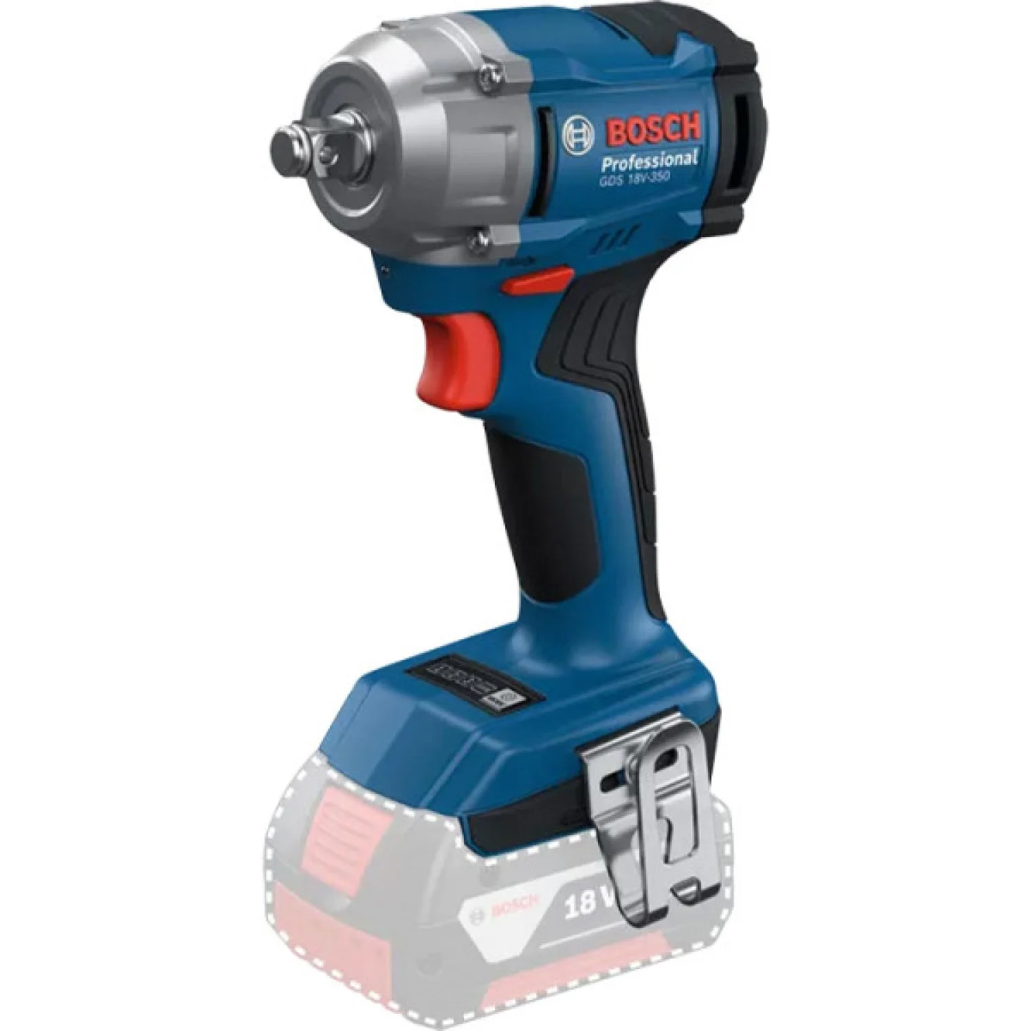 Гайковерт акум. BOSCH 18В GDS 18V-350 без АКБ (06019M5020)
