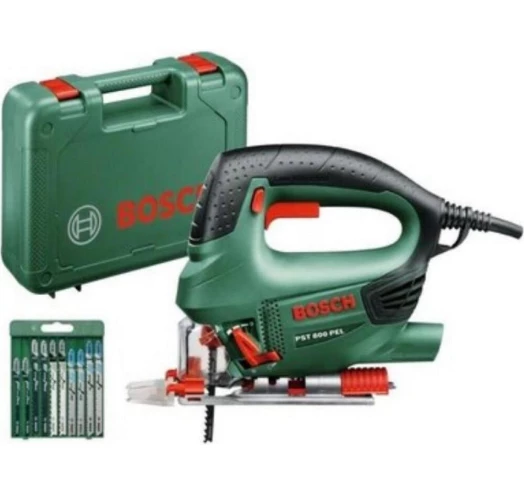 Лобзик электрический BOSCH 530 Вт PST 800 PEL в кейсе + 10 пил (06033A0101)