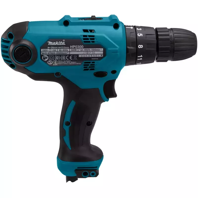 Шурупокрут-дриль ударний Makita HP0300 - фото 1