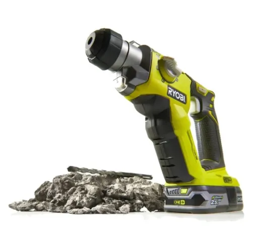 Перфоратор акумуляторний Ryobi ONE+ R18SDS-0 SDS-plus 18В 1.3Дж 4 режими 1.7кг без АКБ та ЗП (5133002305) - фото 2 Перфоратор акумуляторний Ryobi ONE+ R18SDS-0 SDS-plus 18В 1.3Дж 4 режими 1.7кг без АКБ та ЗП (5133002305) - фото 2