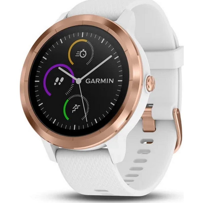 Смарт-часы Garmin Vivoactive 3 White with Rose Gold (010-01769-07)