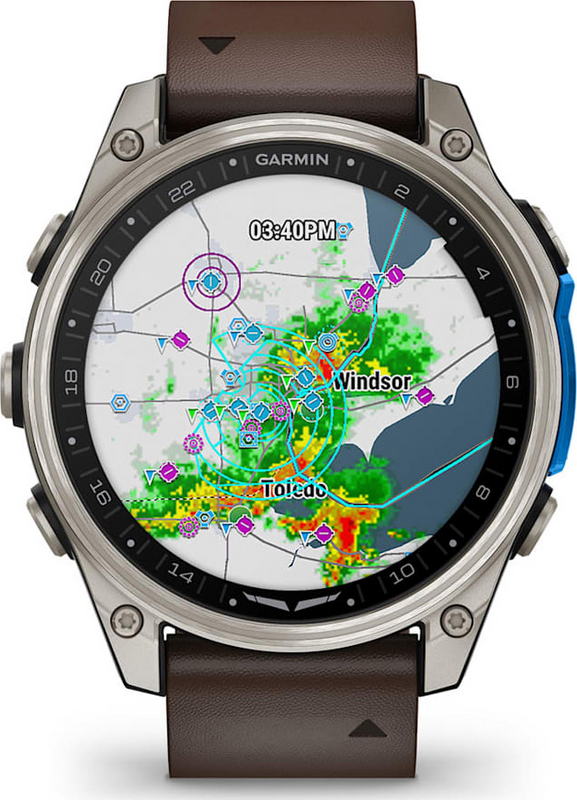 Смарт-годинник Garmin D2 Mach 2 47mm Titanium w. Oxford Brown Leather Band (010-02904-30/31) - фото 1 Смарт-годинник Garmin D2 Mach 2 47mm Titanium w. Oxford Brown Leather Band (010-02904-30/31) - фото 1